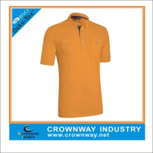 Men Cotton Orange Sports Golf Polo T Shirts